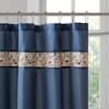 PAGED 72x72 Inch Shower Curtain Elegant Shower Curtain with Floral Patterns and Colorblocking for Bathroom, Machine Washable - 2 of 4