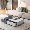 NicBex Modern Rectangle Coffee Table with 2 Storage Drawers for Living Room and Office - 2 of 4