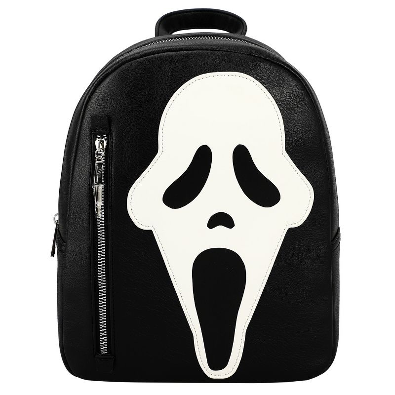 Glow in the Dark Scream Ghost Face Horror Movie Character Black Mini Backpack, 1 of 6