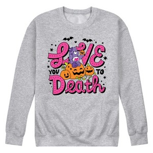 Men's - Care Bears - Halloween Love You to Death Graphic Fleece Sweatshirt - 1 of 4