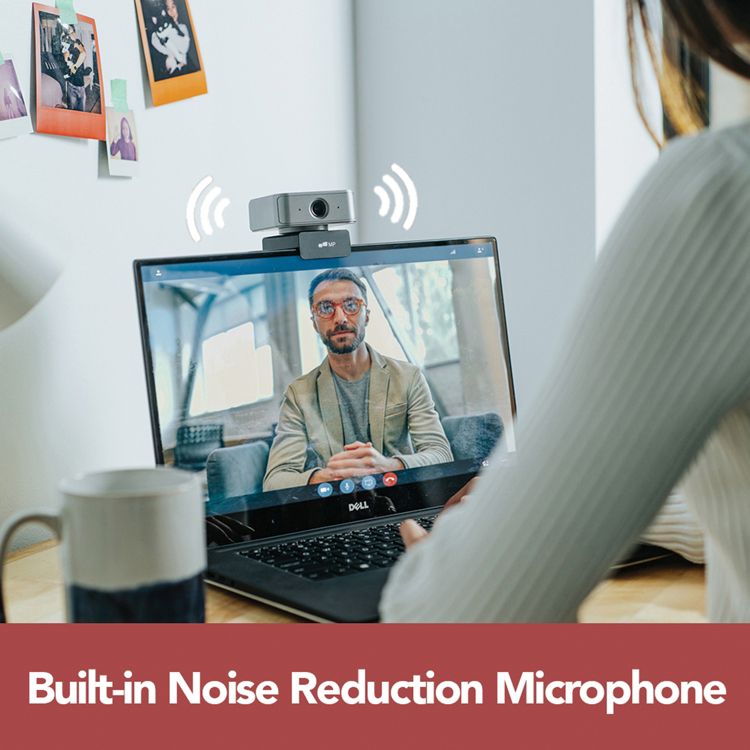 Mobile Pixels 1080p AI Web Camera with Microphone in Gray, 4 of 8