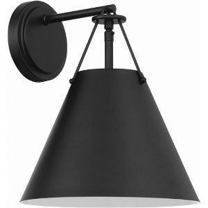 Crystorama Lighting Xavier 1 - Light Sconce in  Matte Black - 1 of 3