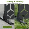 Dovelina Metal Outdoor Privacy Screen Freestanding Garden Privacy Screen - 72"x47", Black, Bob - 4 of 4