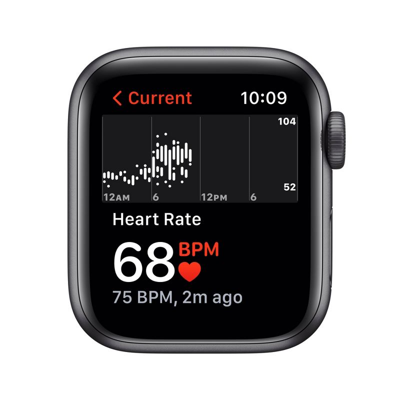 Apple Watch Nike SE GPS (1st generation) 40mm Space Gray Aluminum Case with Anthracite/Black Nike Sport Band, 4 of 8