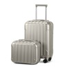 KTMBDW 2 Piece Luggage Set, 20" Carry-On Expandble Luggage Hardside Lightweight Suitcase,14" Mini Cosmetic Cases with TSA Lock & Spinner Wheels - 2 of 4