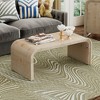 Dexmalle Minimalist Coffee Table with Curved Art Deco Design - 2 of 4