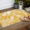 evamatise Surreal Jungle in Bright Yellow Outdoor Rug - Deny Designs - 3 of 4