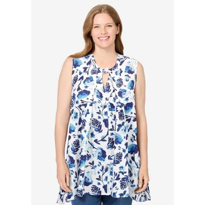 Woman Within Pleated Tank