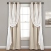 Lush Decor Sheer Grommet Insulated Blackout Window Curtain Panel Set - 3 of 4