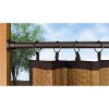 Versailles Indoor/Outdoor Stainless Steel Heavy Duty Curtain Tension Rod for Windows Bronze - 4 of 4
