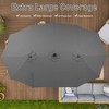 15ft Patio Umbrella with Solar Lights for Deck, Pool, Garden - 4 of 4