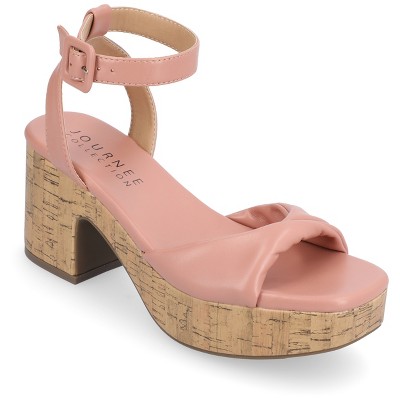 Journee Collection Womens Eianna Ankle Strap Platform Sandals