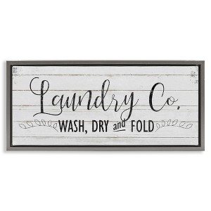 Stupell Industries Laundry Wash Dry & Fold, 31" x 14" - 1 of 4