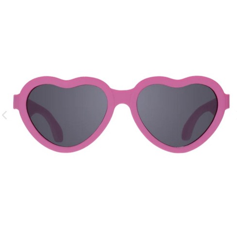 Babiators Children's Heart Shaped Uv Sunglasses Bendable Flexible Durable  Baby Safe-free Carry Case Included- Paparazzi Pink With Smoke Lens- Ages  3-5 : Target