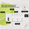 GoGreen Power (GG-18316WH) 8-Outlet Surge Protector, White - 4 of 4
