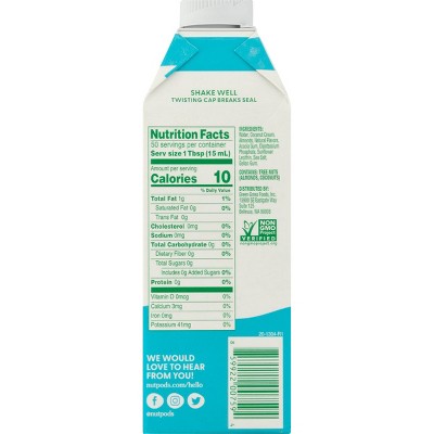 nutpods Unsweetened Caramel Creamer - 25.4 fl oz