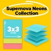 Post-it Pop-up 3 x 3 Note Refill Miami 90/Pad 6 Pads/Pack R3306SSMIA - 2 of 4