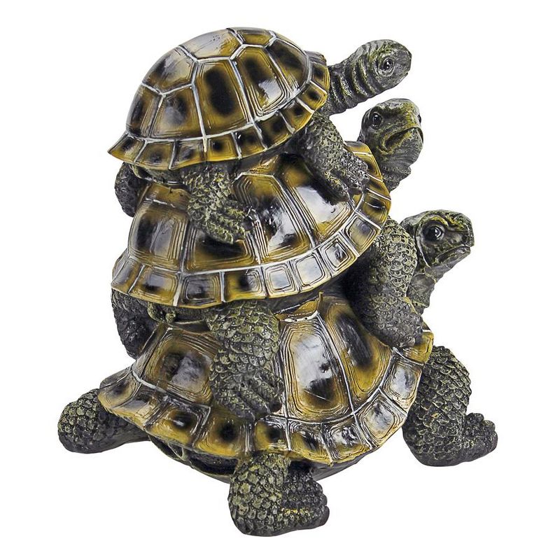 Design Toscano Three's A Crowd Stacked Turtle Statue, 1 of 5