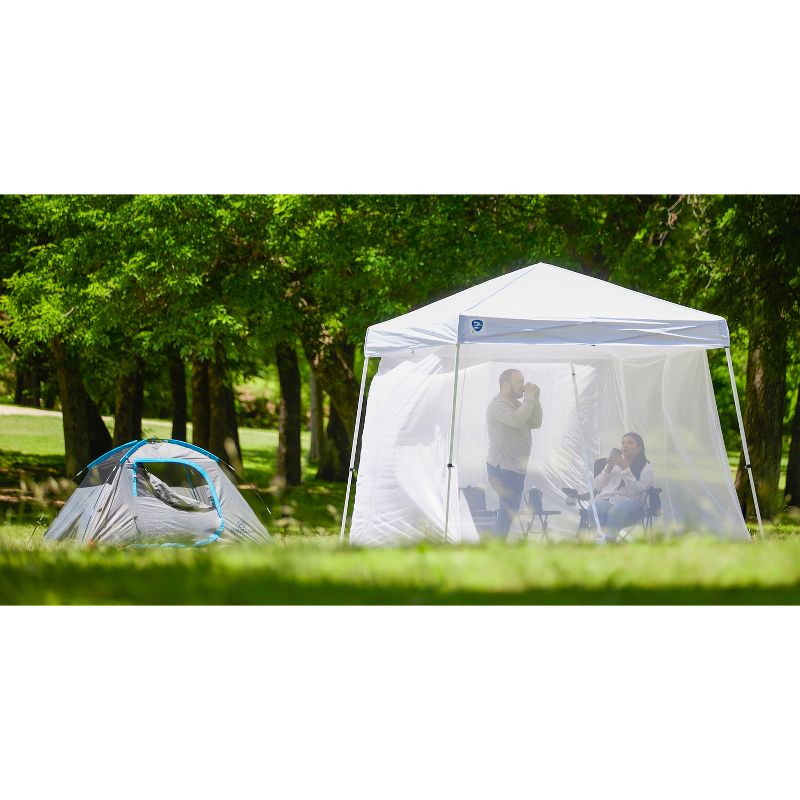Z-Shade 10' Horizon Angled Leg Breathable Mesh Screen Shelter Protectant Attachment for Horizon Canopy Tents, Blue (Attachment Only), 5 of 7
