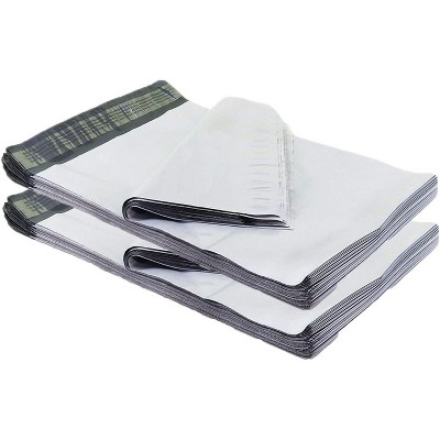 Poly Mailers 12x15.5 Inch Mid Size White Color Poly Mailing Envelopes Bags, Self Seal Adhesive Waterproof and Tear Proof