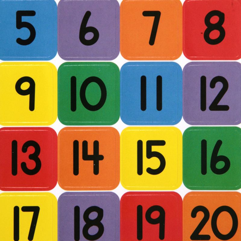 Eureka® Numbers (1-20) Theme Stickers, 120 Per Pack, 12 Packs, 3 of 4