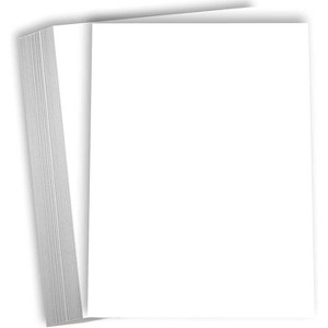 Hamilco White Cardstock Thick Paper - 8 x 10" Blank Heavy Weight 80 lb Cover Card Stock - 50 Pack - 1 of 4