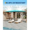 13FT Large Patio Umbrella, Double-Sided Outdoor Umbrellas with Fade Resistant Canopy for Deck Pool Garden Backyard - 2 of 4
