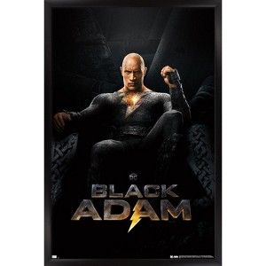 Trends International DC Comics Movie Black Adam - Throne One Sheet Framed Wall Poster Prints - 1 of 4