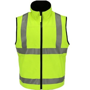 RefrigiWear High Visibility Orange Reflective Reversible Softshell Safety Vest - 1 of 4