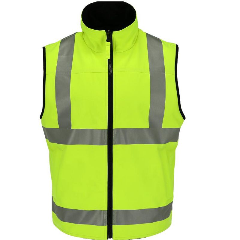 RefrigiWear High Visibility Orange Reflective Reversible Softshell Safety Vest, 1 of 7