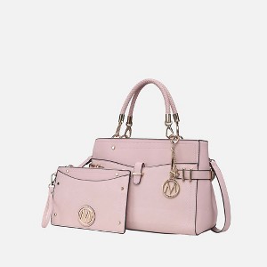 MKF Collection Tenna Vegan Leather Women’s Satchel Bag 2-Piece Set by Mia K - 1 of 3
