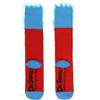Dr. Seuss Kid's Thing 1 And Thing 2 Fuzzy Top Knee- High Socks OSFM - 3 of 4