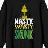 The Grinch Nasty Wasty Skunk Adult Black Crew Neck Long Sleeve Sweatshirt - 2 of 3
