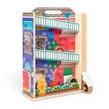 Melissa & Doug GO Tots Wooden Town House Tumble with 3 Disks