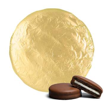 20 Pcs Foil Wrapped Chocolate Covered Oreo Cookies Gold Candy Party Favors