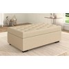 CAVINAS 49.6" Foldable Sleeper Ottoman,2-in-1 Convertible Sofa Bed with Memory Mattress&Tufted Design,Linen Fabric Ottoman Bench,500lbs Max - 2 of 4