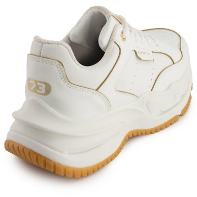 Женские кроссовки Andrea Women’s Fashion Platform Sneakers with Elevated Sole 90418 WHITE 9 — фото 3