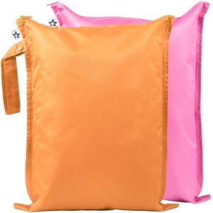 Tiny Twinkle Mess-Proof Waterproof Washable Baby/Toddler Wet Bags for Diapers, Swimsuits and Travel - 1 of 2