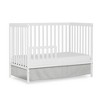 5-In-1 Convertible Crib With 3 Position Mattress Height Settings Converts From Crib To Toddler Bed Full Size Bed For Kids Teens Bedroom - 2 of 4
