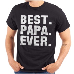 Men's Best Papa Ever World's Coolest Father Graphic T Shirt Tees Brisco Brands - 1 of 4
