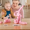 VEVOR 3-IN-1 Button Maker, 1/1.25/2.28 inch(25/32/58mm) Pin Maker, 300pcs Button Parts,Button Maker Machine with Panda Magic Book, Pink - 2 of 4