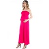 24seven Comfort Apparel Sleeveless Empire Waist Maternity Maxi Dress - 2 of 4