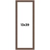 PosterPalooza | 13x39 Wide Barnwood Picture Frame, UV Acrylic, 6 Finishes - Grey, Brown, White, and Black - 2 of 4