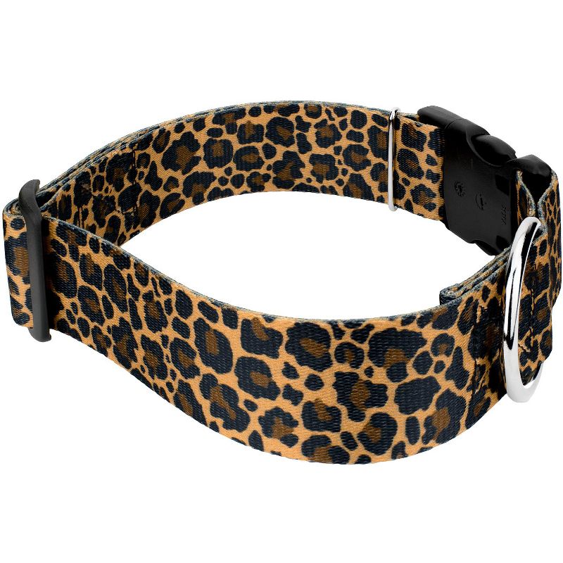 Country Brook Petz 1 1/2 Inch Deluxe Leopard Print Dog Collar, 5 of 7