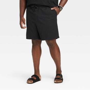 Big Sizes Cotton Jersey Shorts, Black Navy Grey 2X-10X, That fit and Last  (2XB (46/48), Black) at  Men's Clothing store