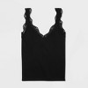 Women's Lace Trim Seamless Jersey Tank Top - Wild Fable™ - 4 of 4