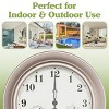 Patio Wall ClockThermometer-Indoor/OutdoorDecorative 18 Quartz - 3 of 4