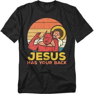 Men's Jesus Has Your Back T-Shirt - 1 of 4