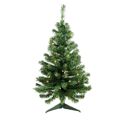 Northlight 3' Pre-Lit Green Medium Niagara Pine Artificial Christmas Tree - Clear Lights