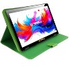 LINSAY 10.1" Octa Core  256GB Storage Android 15 Tablet with Green Leather Case - 2 of 4